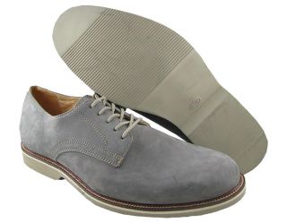 New  Mens Carson Gray Casual Oxford Shoes US Size L 8M R 8 5M 