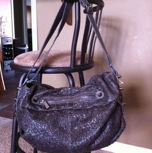 CC Skye Handbag Hobo Tote Shoulder Bag Brown Leather Retail $675 New L 