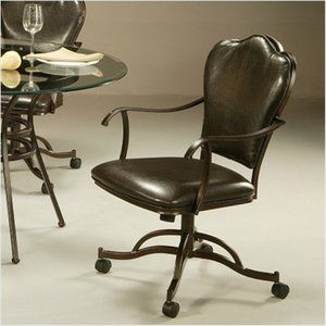 Oxford Caster Chair Upholstered in Stallion Brown Pastel Ox 160 RB 656 