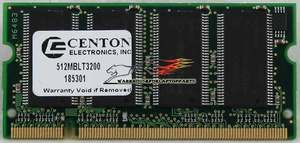 Centon 512MB PC3200 DDR 400MHz Memory 512MBLT3200