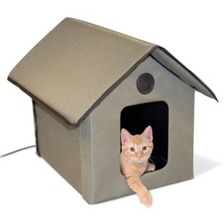   OUTDOOR HEATED KITTY HOUSE KH 3993 OUTDOOR HEATED CAT HOUSE CAT BED