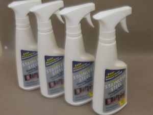 Bottles of Cerama Bryte Stainless Steel Cleaning Polish