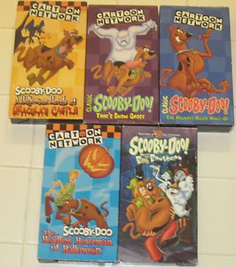 Cartoon Network Scooby Doo Lot 5 Vhs¬haunted House Halloween Boo 