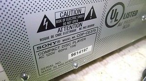 Sony CDP CE375 5 Disc Home CD Player Changer 4197 ASIS 2724258637 