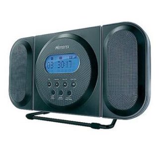 Memorex MC7104 Blk Loft CD Clock Radio Midnight Black