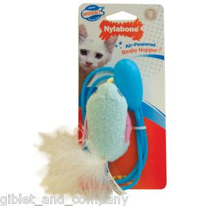   Powered Birdie Hopper Cat Toy Chase N Pounce Feathers Cat Toy