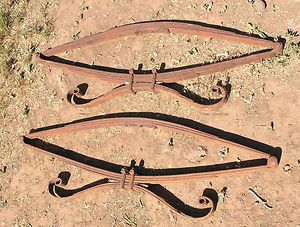 Antique Ornate Horse Buggy Wagon leaf seat springs Steampunk re 