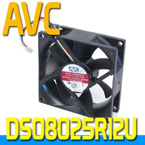 AVC Case Cooling Fan Assembly 80mm 12V 0 70A P158 TJ5T2 0TJ5T2 