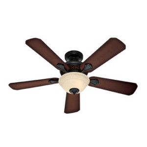   48 in Midas Black Ceiling Fan with Remote Control 23949 New