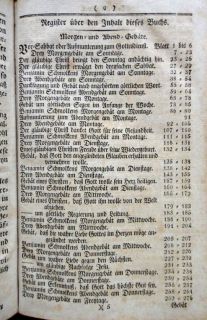 1797 antique GERMAN BIBLE,PRAYER,HYMN BOOK~ SCHOCK/BAGENSTES FAMILY 