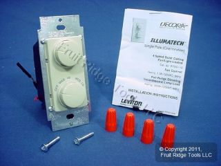 Leviton Ivory Ceiling Fan Speed Control Dimmer Switch