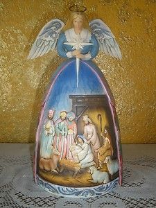 Jim Shore A Star Shall Guide Us Angel with Nativity Gown NIB
