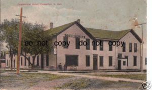 1909 Casselton North Dakota Comm Hotel N DAK Postcard