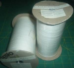 Designer Thread CHALLIS Embroidery Ribbon 3mm 300m 4240 White