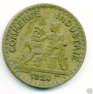 Franc 1924 Chambre de Commerce 4 OUVERT