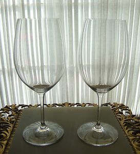 Riedel Stemware A Pair of Bordeaux Wine Glasses