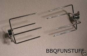 Gas or Charcoal Grill Rotisserie 4 Prong Meat Forks for Spit Rods 2 2 