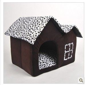Pet Kennel Cat House Pet Supplies Super Lovely Dog House Chocolate 