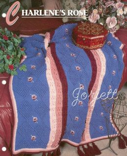 Charlenes Rose Afghan Annies Tunisian Crochet Pattern