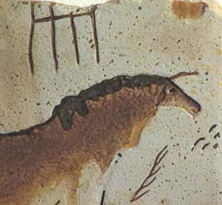Lascaux CAVE ART Paleolithic HORSE PETROGLYPH 15,000 BC
