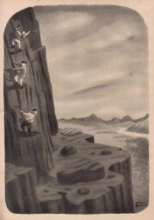 1954 Charles Addams Mountain Climbers Giant Vintage 50s The New Yorker 