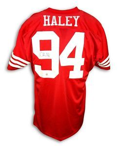 Charles Haley Autographed SF 49ers Throwback Jersey