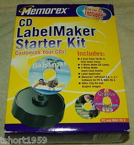 CD DVD Label Maker Kit New in Box Memrorex Brand Complete