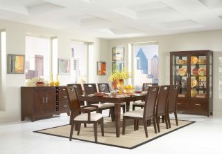 Homelegance Keller Dining Table, 2 Arm Chairs and 4 Side Chairs