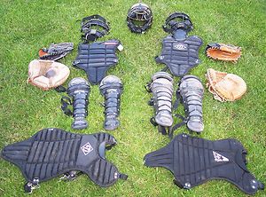 Youth Lot Baseball Softball Catchers Set Gear Protective Mask Glove 