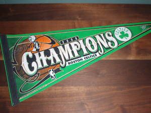 2008 NBA Celtics World Champions Pennant w FreeShip