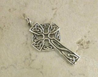 Stunning Sterling Silver Open Knot Celtic Cross Pendant