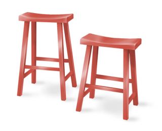 Eco Friendly South Beach Saddle Seat Counter Stool Wood