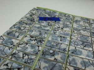   Retro Japanese Blue Grey Ceramic Mosaic Tiles T14 Free SHIP
