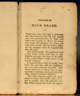 c1850 CHAPBOOK Blue Beard MURDER Hole Legends