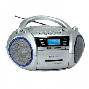 Supersonic  CD USB Player Cassette Recorder FM Radio