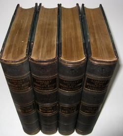 Leather Library Worlds Literature 1896 Encyclopedia