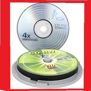CD RW 650MB Rewritable Blank Disc Media 10 Pack Disk
