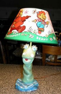 Beany and Cecil Vintage Lamp with MINT lamp Shade VERY RARE FIND