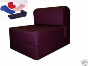 Burgundy Sleeper Chair Folding Foam Bed Chair Size