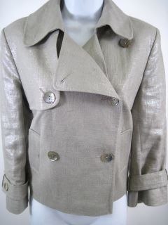 you are bidding on a charles gray gray metallic button blazer jacket 