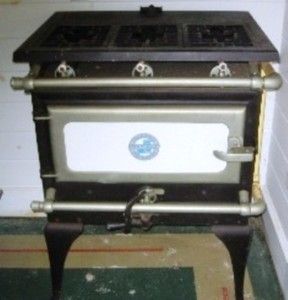 Antique 3 Burner with Oven Gas Chambers Stove Restored