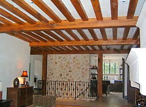 Ceiling Beams Made to Order from Reclaimed Hand Hewn Barn Beams