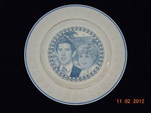Princess Diana and Prince Charles Royal Wedding Plate by Adams