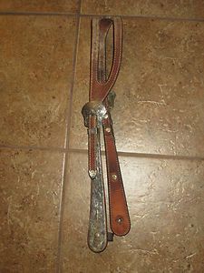 Western Show Bridle with Silver Cheeks Buckles One Ear