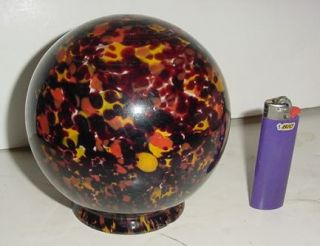 Vintage Art Deco End of The Day Glass Globe Czech Art Glass Lamp Shade 