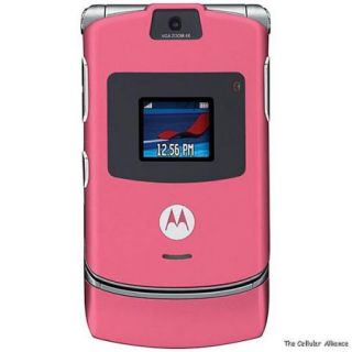 New Motorola RAZR V3 Unlocked Satin Pink Razor Phone