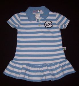 Sara Lynn Togs Striped UNC Chapel Hill Tarheels Tennis Dress Girls 