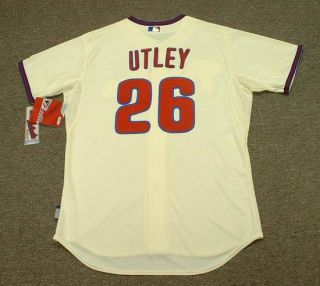 chase utley phillies authentic alternate jersey 44
