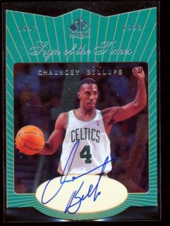Chauncey Billups 1997 98 Upper Deck SP Authentic Sign of The Times 