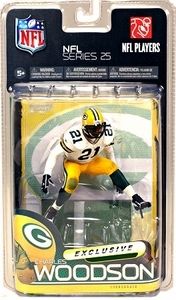 McFarlane NFL 25 Charles Woodson Green Bay Packers White Jersey 